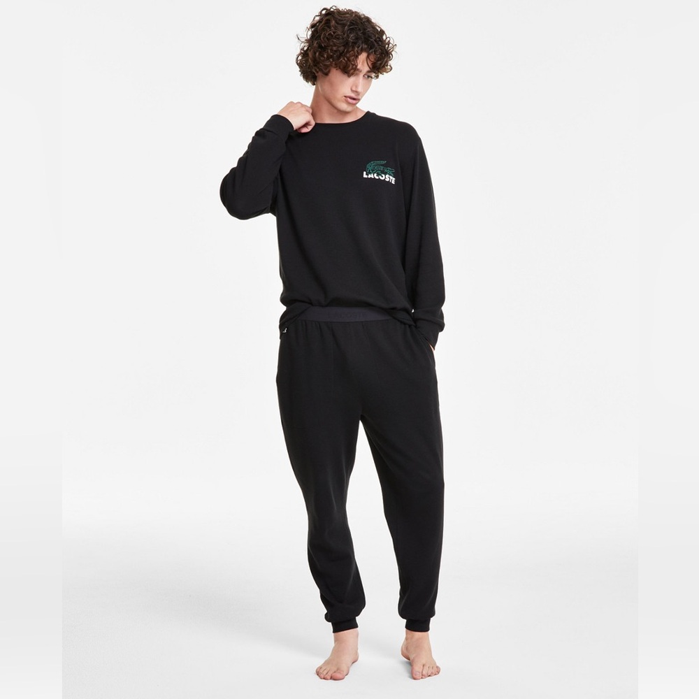 Lacoste Men's Waffle-Knit Jogger Pajama Pant, size Large